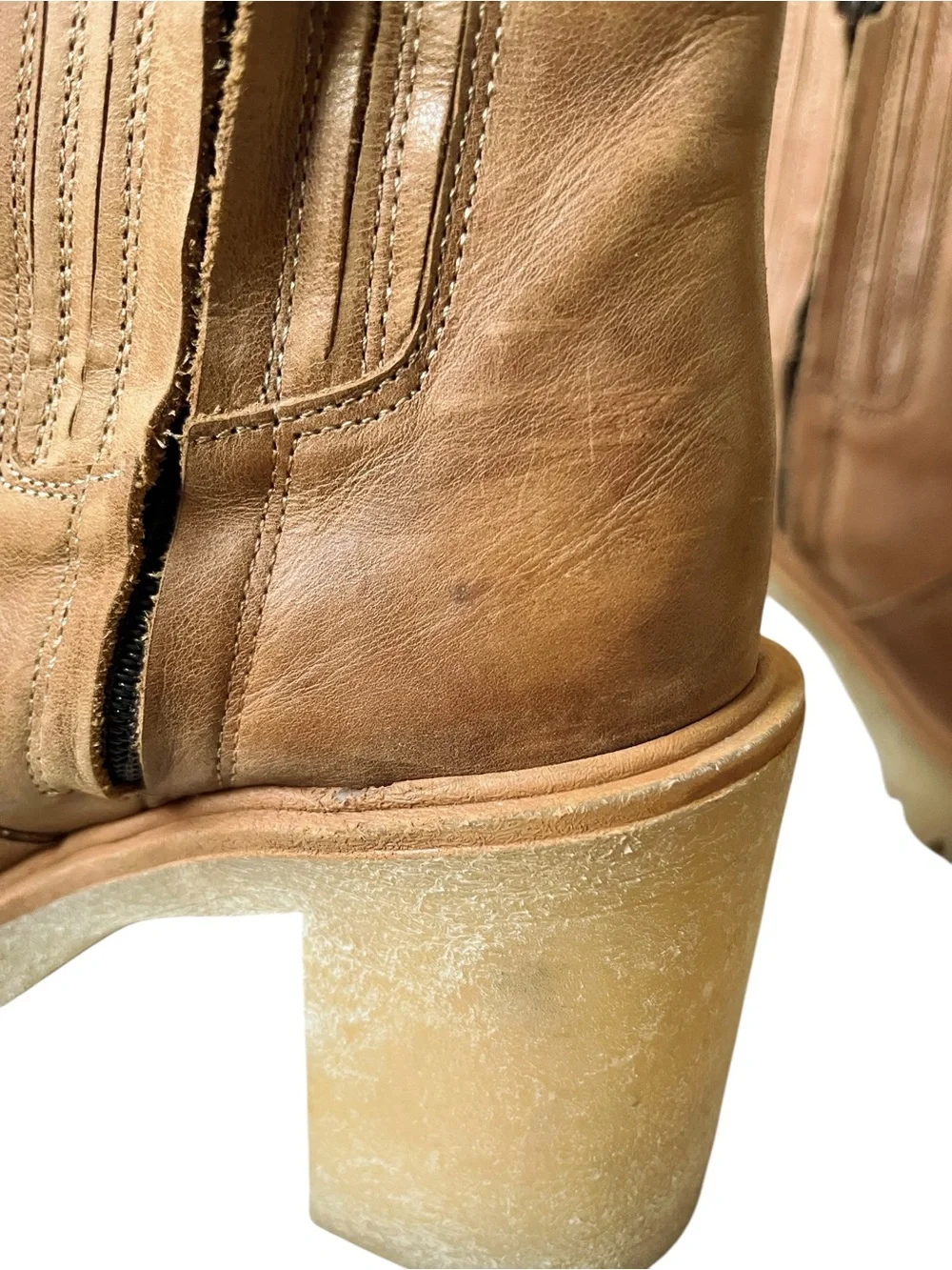 Free People James Leather Chelsea Boots 37